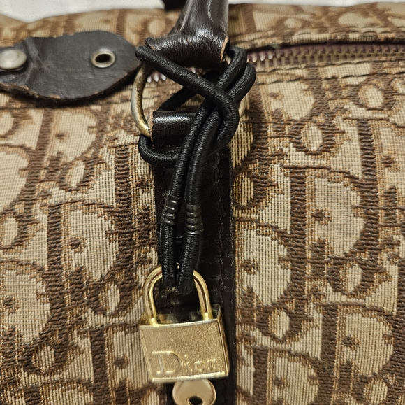 Christian Dior Brown Trotter Canvas Boston Tote Bag - Picture 10 of 16